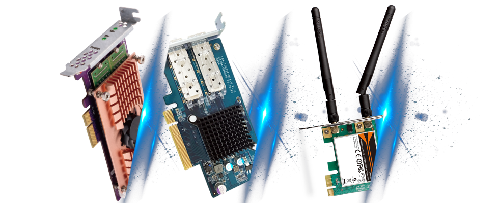 QNAP příslušenství - PCIe karty