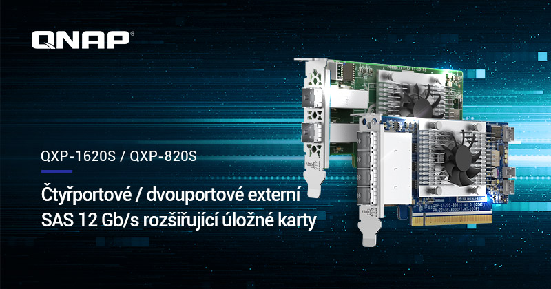 QNAP QXP-1620S a QXP-820S SAS karty