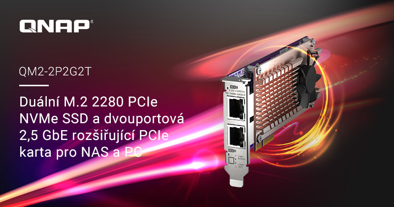 QNAP PCIe karta QM2-2P2G2T
