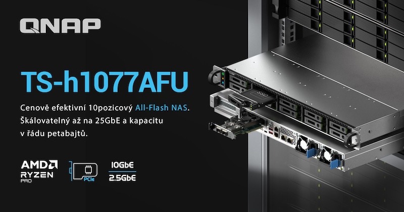 QNAP all-flas NAS TS-h1077AFU QNAP all-flas NAS TS-h1077AFU