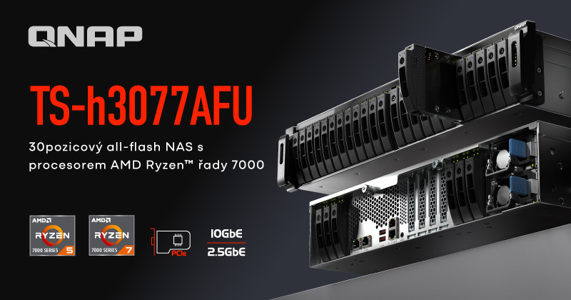 QNAP ZFS all-flash SATA SSD NAS TS-h3077AFU