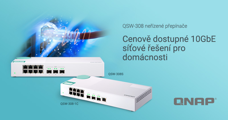 Nové switche QNAP QSW-308