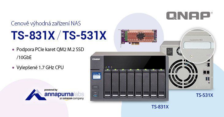 QNAP - aktualizace NAS modelů TS-831X a TS-531X