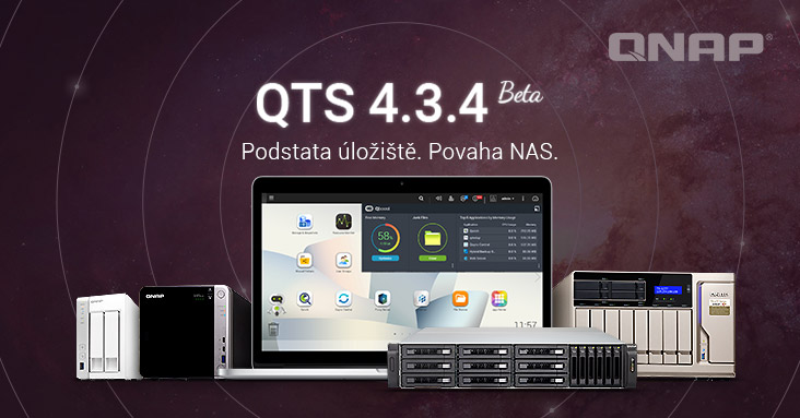 QNAP nový QTS 4.3.4. beta